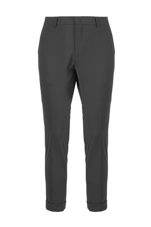 Dark grey wool-blend Alexander trousers BE ABLE | 24WALEXANDERSHORTERRISVFPDOGRIGIOSCURO